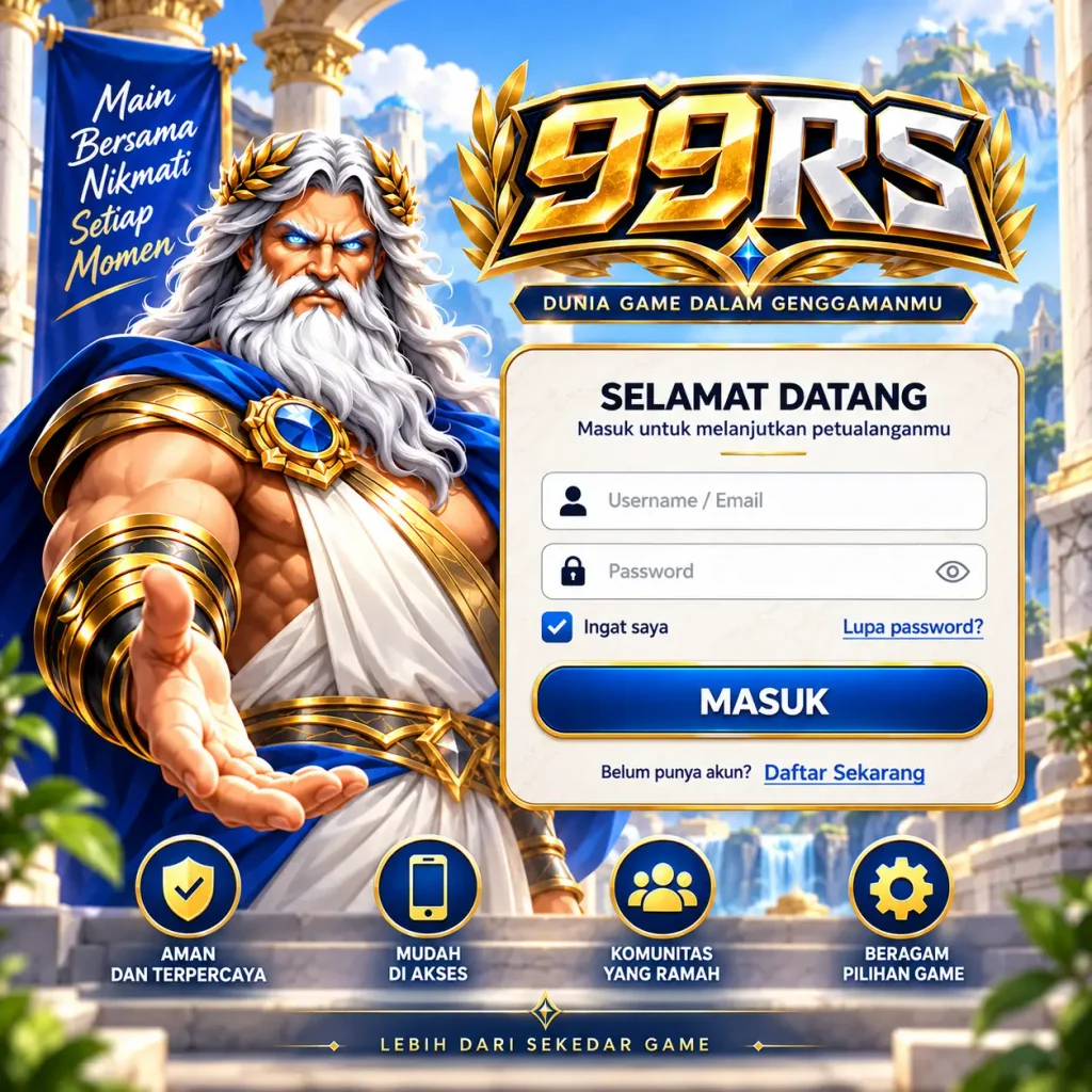 Tampilan Halaman 99RS Login Resmi - Akses Akun Aman dan Praktis via Browser dan Aplikasi